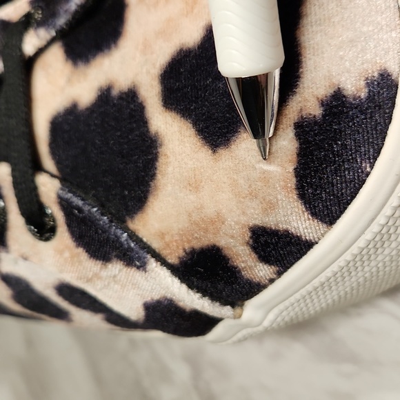 Superga Platform Velvet Cheetah Print Sneakers Women's sz 10 - Picture 10 of 10